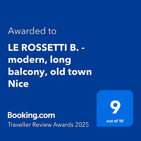 Le Rossetti B. - Modern, Long Balcony, Old Town Nizza Exterior foto